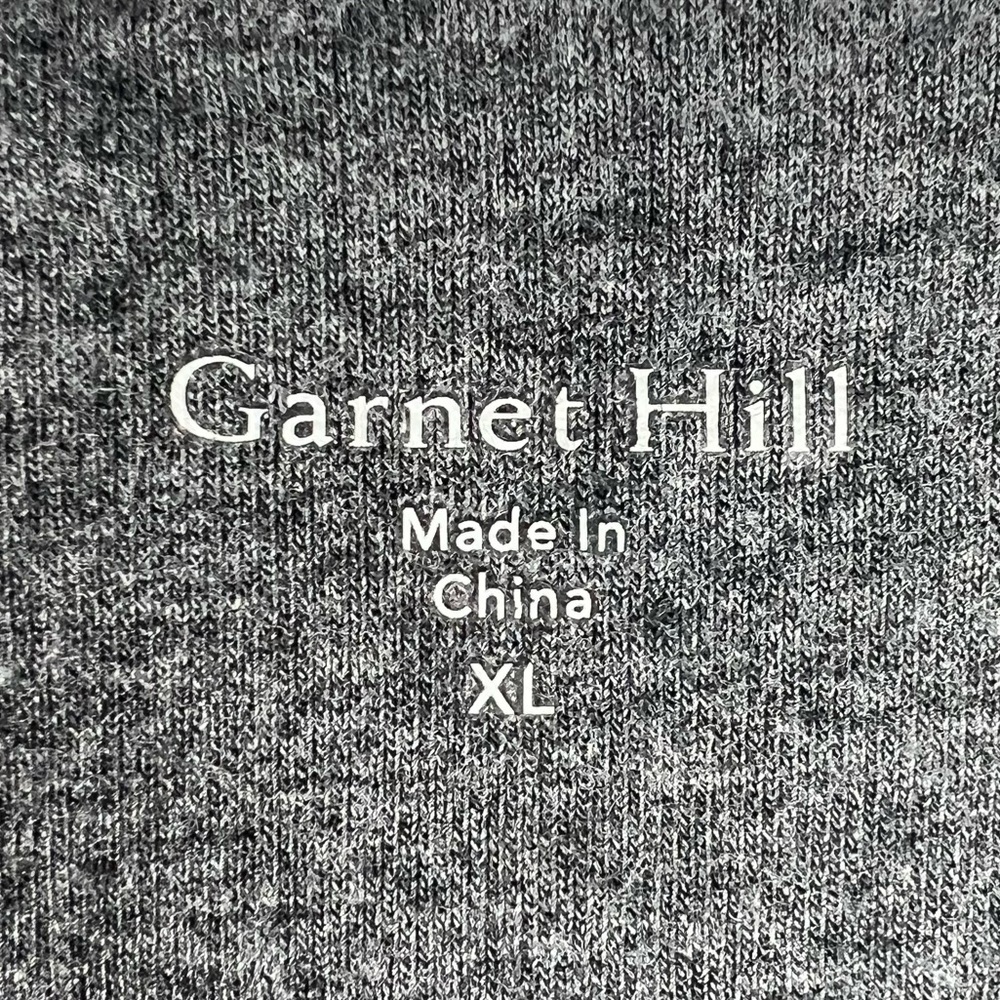 GARNET HILL Women's XL Grey Open Long Cardigan Sweater with Pockets - Picture 3 of 8
